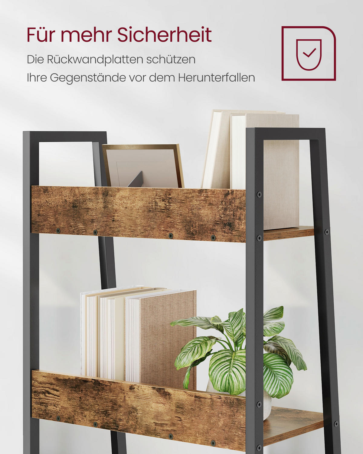 BÜCHERWAND  60/170/30 cm Braun, Schwarz  - Schwarz/Braun, Trend, Holzwerkstoff/Metall (60/170/30cm) - Boxxx