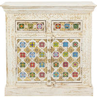 KOMMODE  in 90/90/40 cm  - Beige/Multicolor, Holz/Keramik (90/90/40cm) - Kare-Design