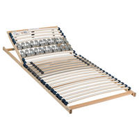 LATTENROST 2 Dreams 90/200 cm Kopfteil verstellbar, Birke, Buche  - Naturfarben/Weiß, Basics, Holz/Kunststoff (90/200cm) - Beco