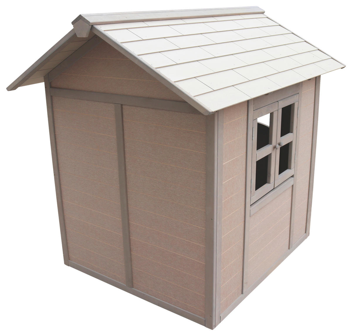 SPIELHAUS 111/133/135 cm  - Braun, KONVENTIONELL, Holz (111/133/135cm) - Ambia Garden