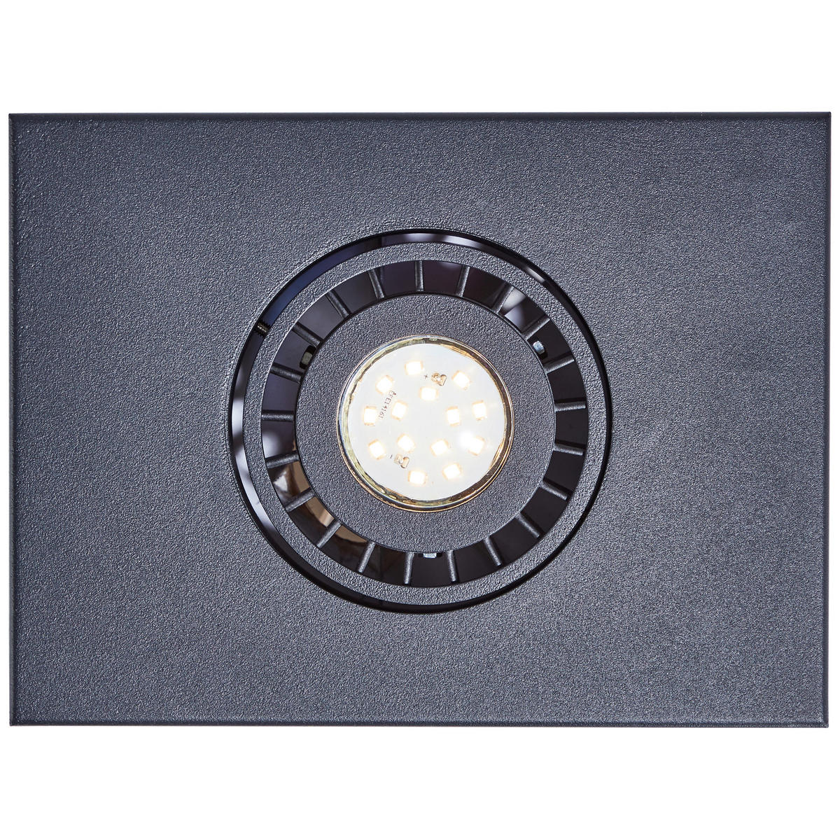 LED-DECKENLEUCHTE 20/9/15 cm   - Schwarz, KONVENTIONELL, Metall (20/9/15cm) - Brilliant