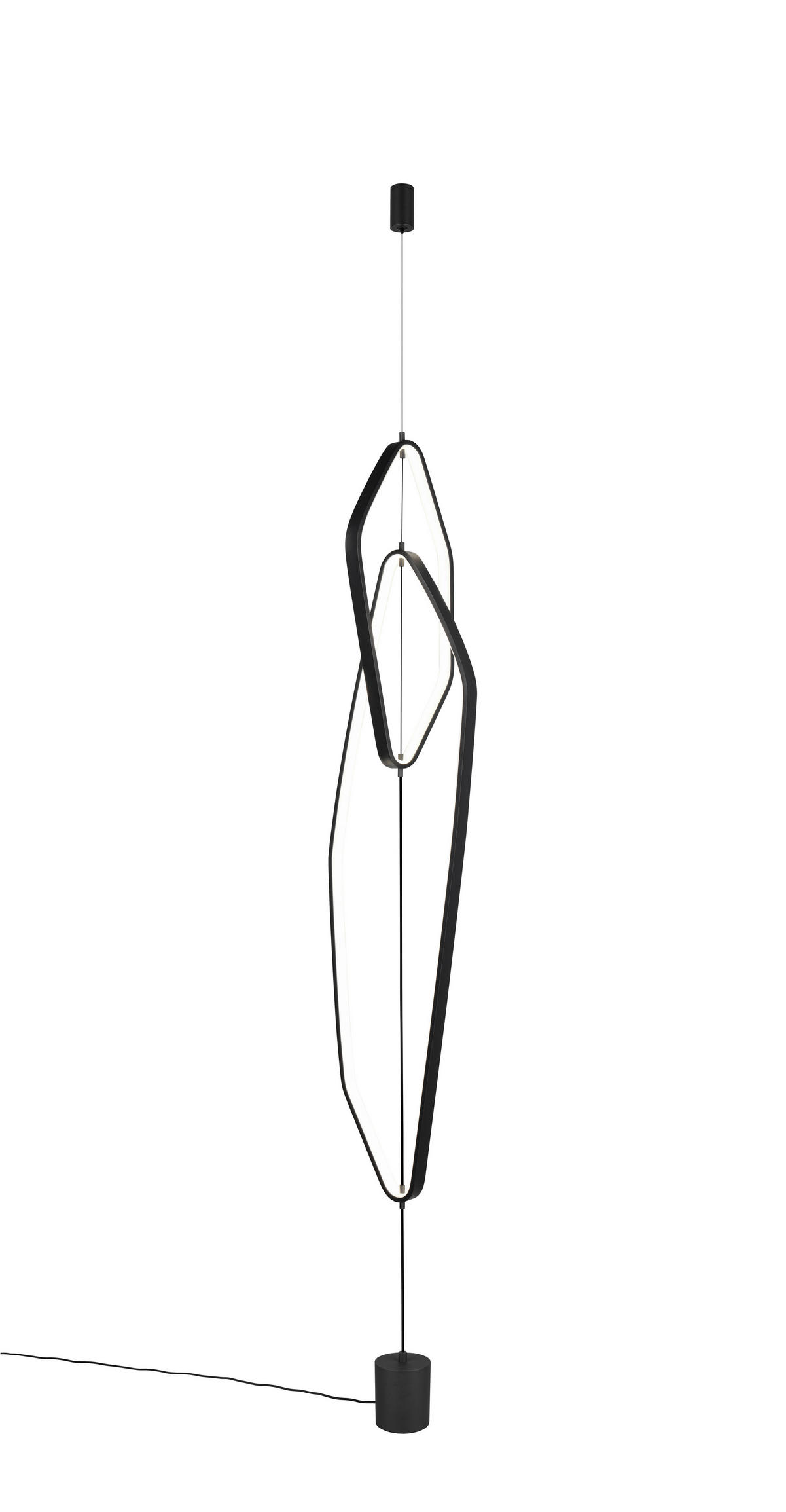 LED-STEHLEUCHTE 28/26/140 cm    - Schwarz, Design, Metall (28/26/140cm)