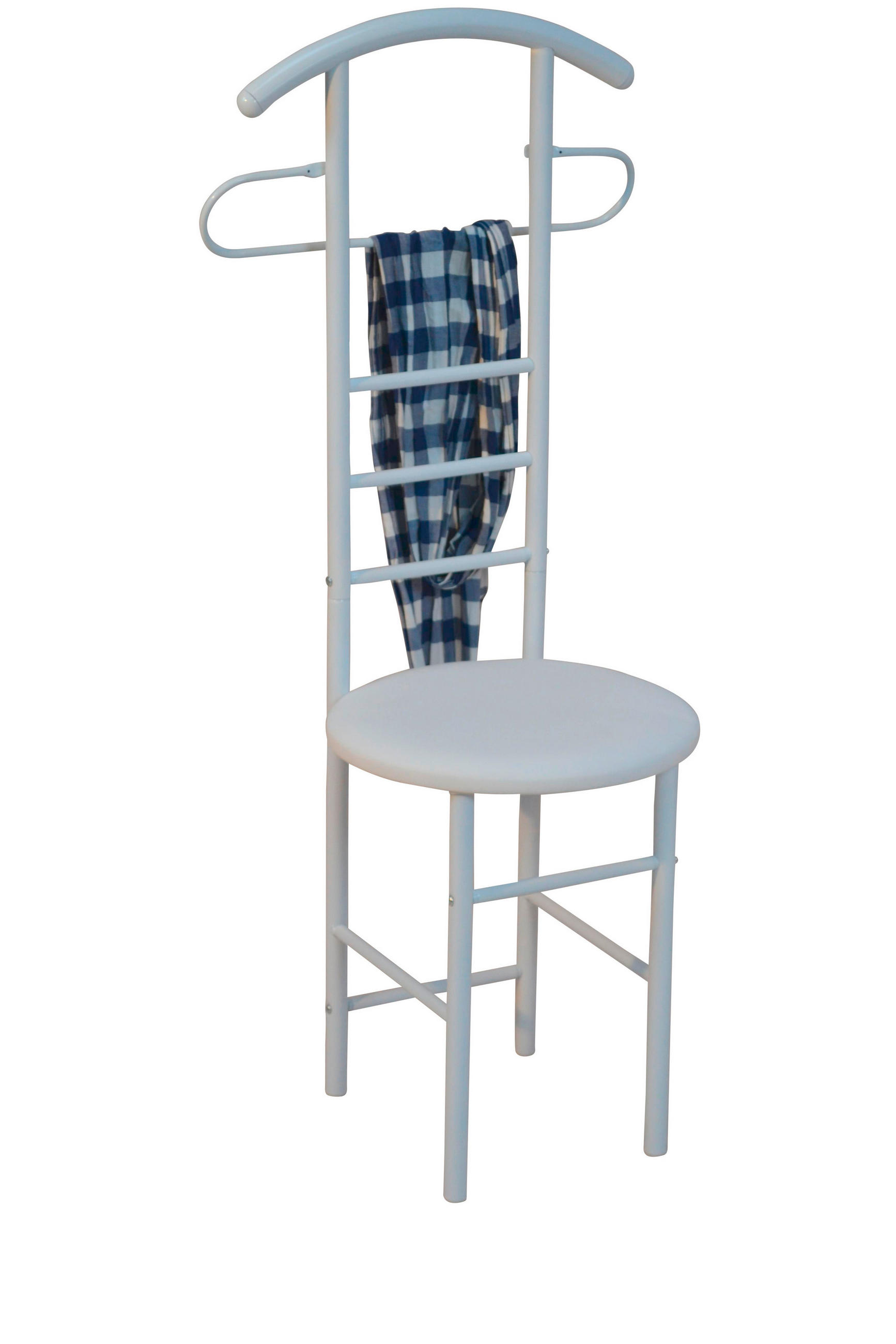 HERRENDIENER in Weiß   - Weiß, Design, Holzwerkstoff/Metall (47/53/118cm) - MID.YOU