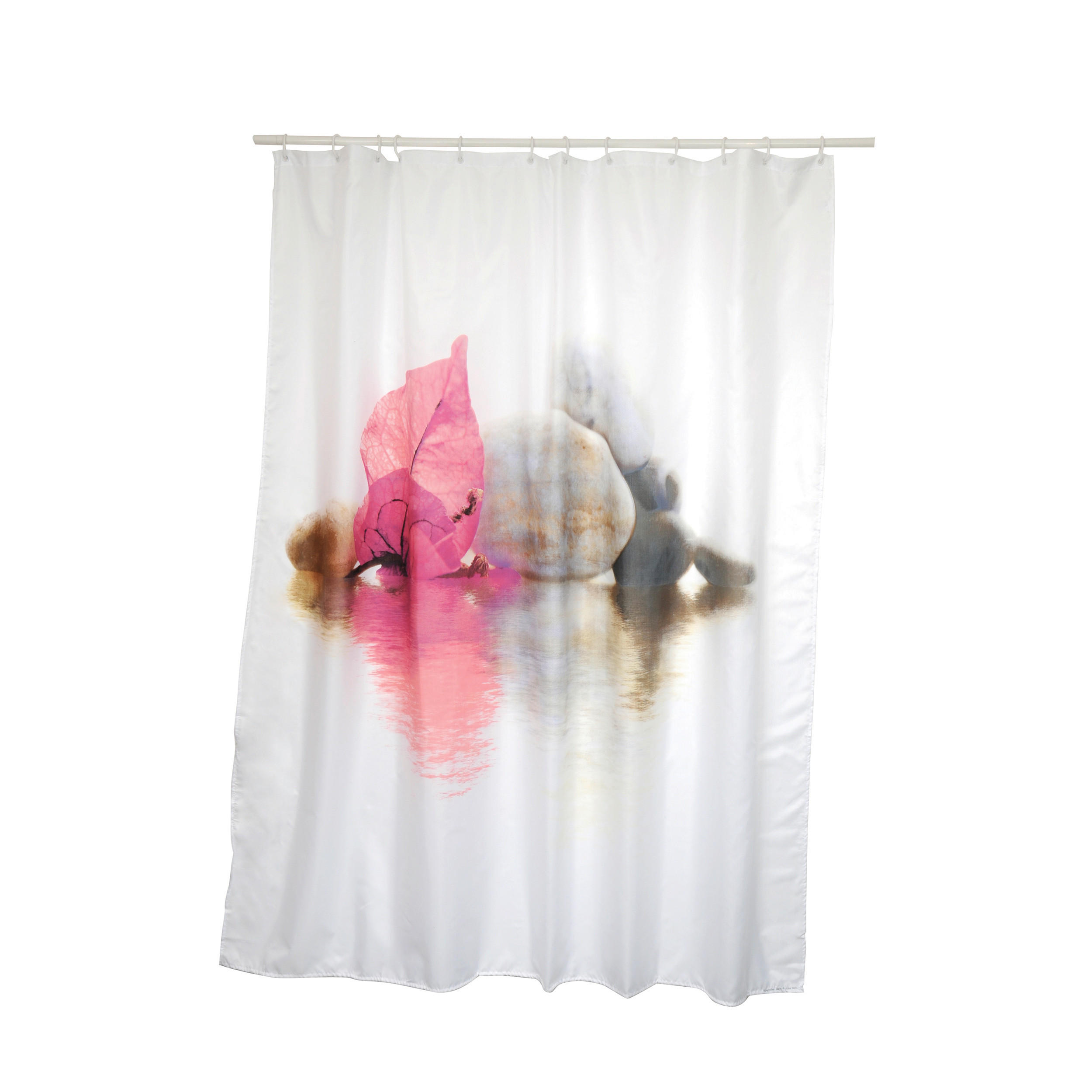 DUSCHVORHANG BORNEO 180/200 cm  - Rosa, Basics, Textil (180/200cm) - Spirella