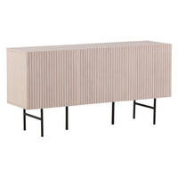 SIDEBOARD  in 150/75/42 cm  - Schwarz/Weiß, Design, Holz/Metall (150/75/42cm) - Livetastic