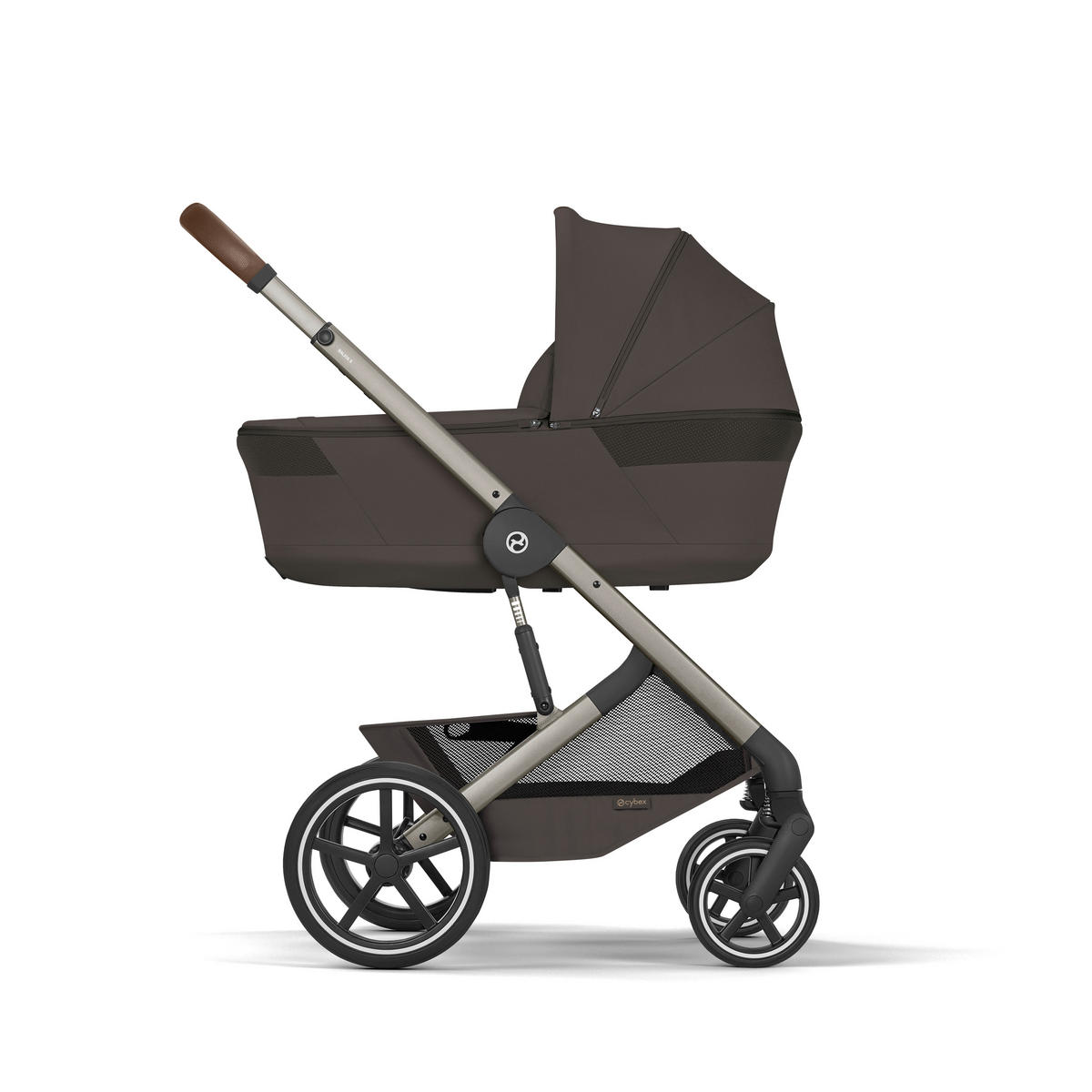 KOMBINIRANA DJEČJA KOLICA  Balios S Lux TPE inkl. Fold-Carrycot  - tamno smeđa/taupe, Basics, tekstil/metal (87/60/108cm) - cybex GOLD