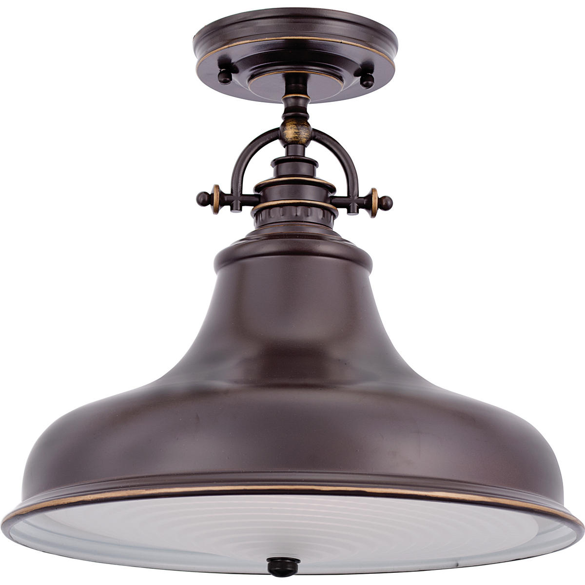 HÄNGELEUCHTE 28.4/37.7 cm    - Bronzefarben, Design, Glas/Metall (28.4/37.7cm) - Elstead Lighting