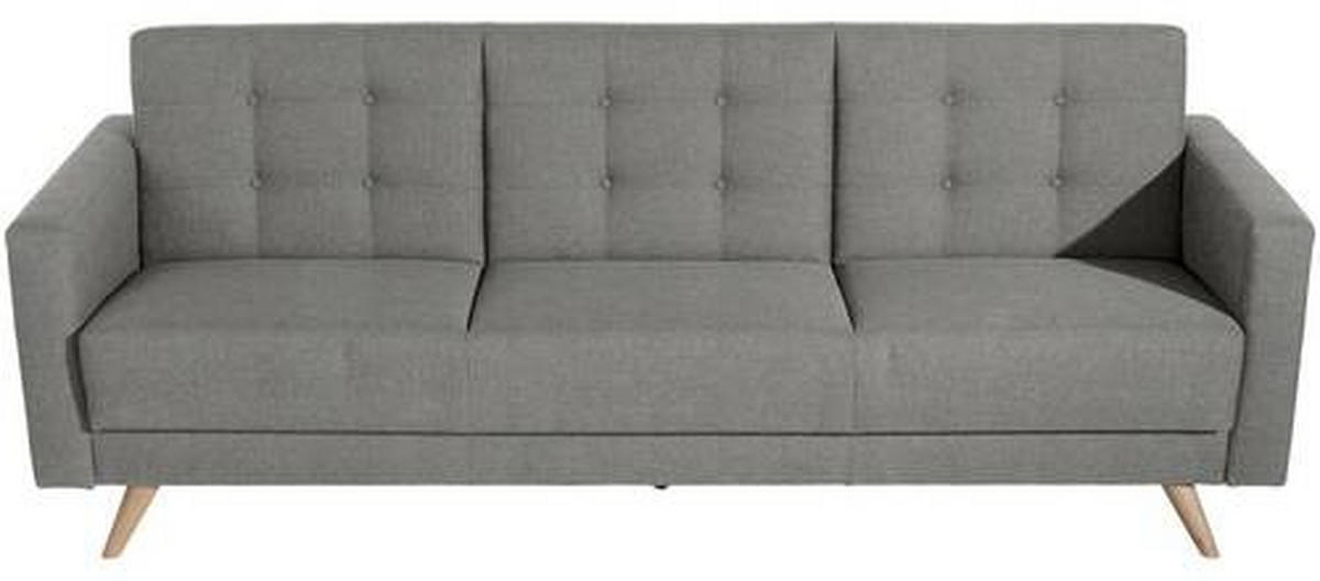 3-SITZER-SOFA Flachgewebe Hellgrau von MAX WINZER