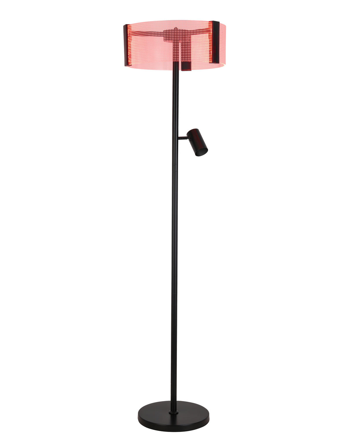 LED-STEHLEUCHTE 40/159 cm   - Transparent/Schwarz, Design, Kunststoff/Metall (40/159cm) - Novel