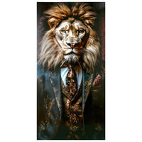 GLASBILD Tiere Multicolor  - Multicolor, Design, Glas (90/180/1cm)