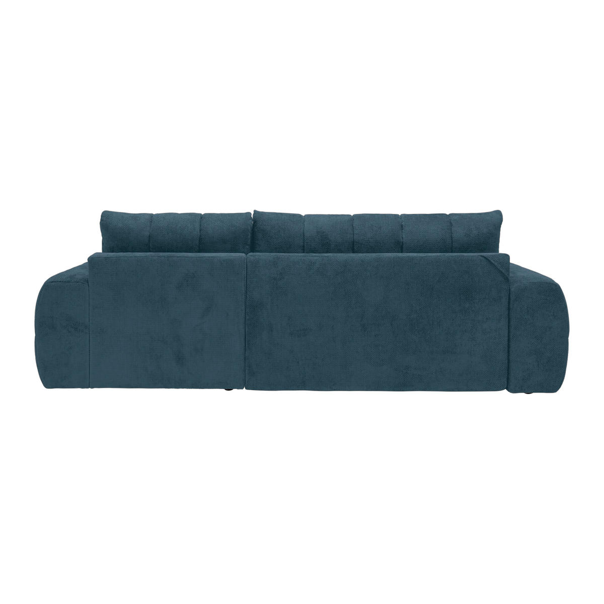 ECKSOFA Flachgewebe Petrol  - Schwarz Hochglanz/Petrol, Modern, Textil/Metall (273/93/166cm) - MID.YOU