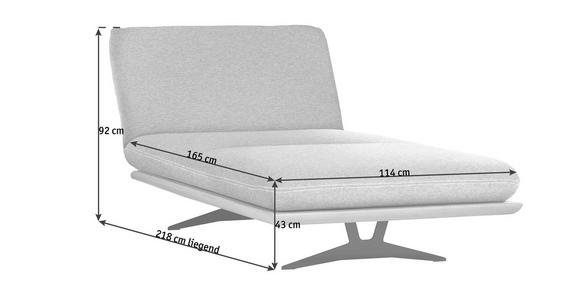 OTTOMANE in Mikrofaser Grün  - Schwarz/Grün, Design, Holz/Textil (114/92/165-218cm) - Dieter Knoll