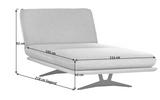 OTTOMANE Webstoff Hellgrau, Beige  - Beige/Hellgrau, Design, Holz/Textil (114/92/165-218cm) - Dieter Knoll