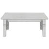 COUCHTISCH Kiefer massiv 120/78/46 cm rechteckig Weiß  - Weiß, ROMANTIK / LANDHAUS, Holz (120/78/46cm) - Boxxx