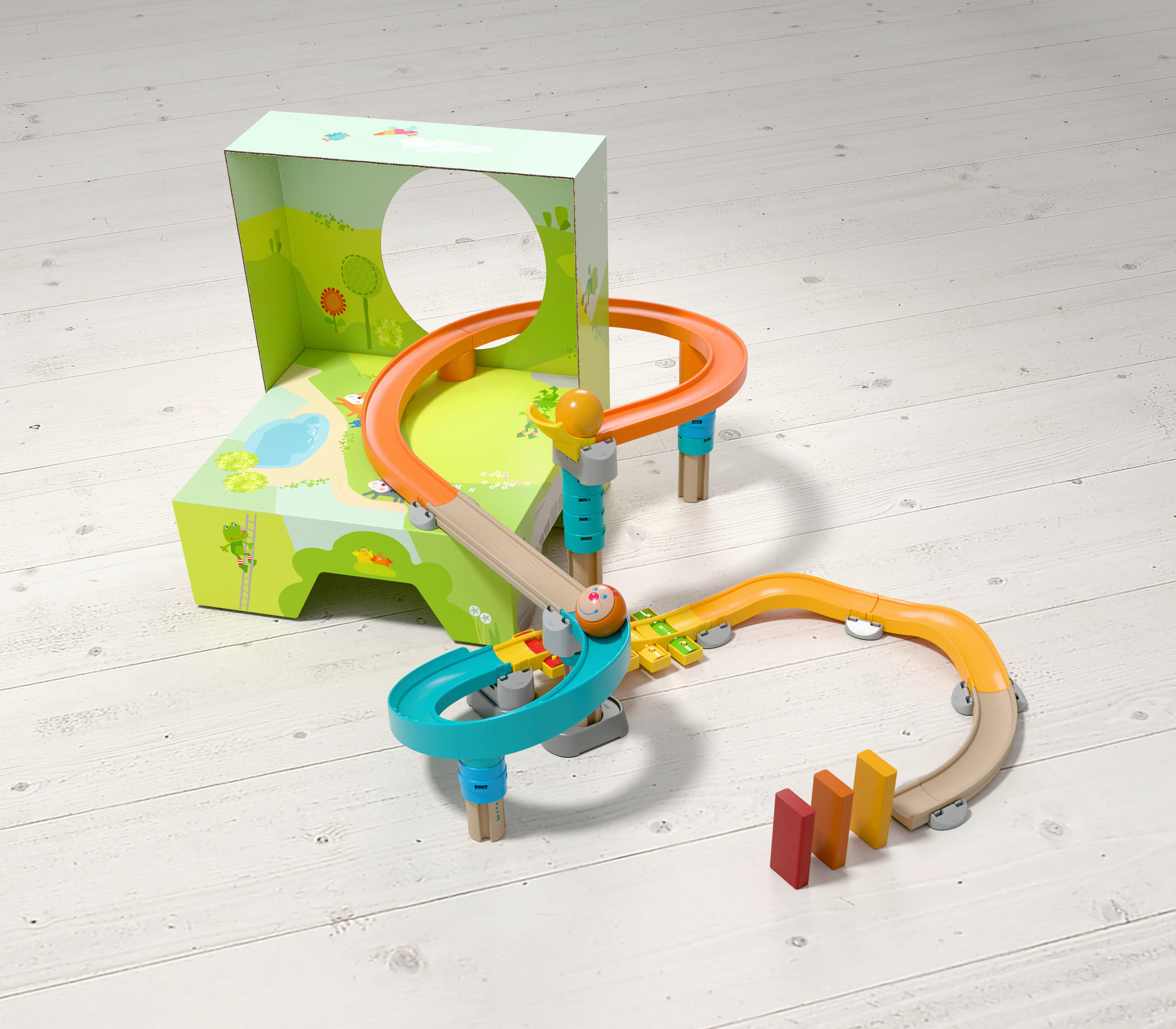 KUGELBAHN Kugelbahn  - Multicolor, Basics, Holz/Kunststoff (38/38/13cm) - Haba