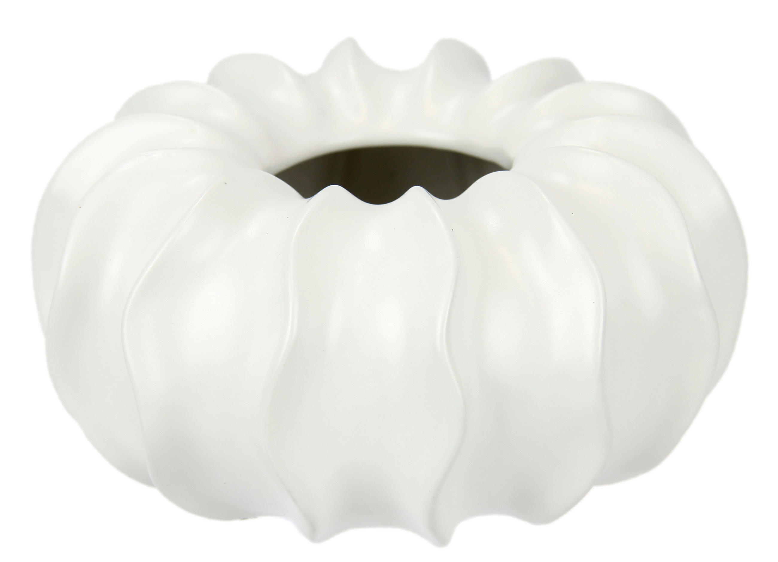VASE  - Weiß, Basics, Keramik (16/8,5/16cm)