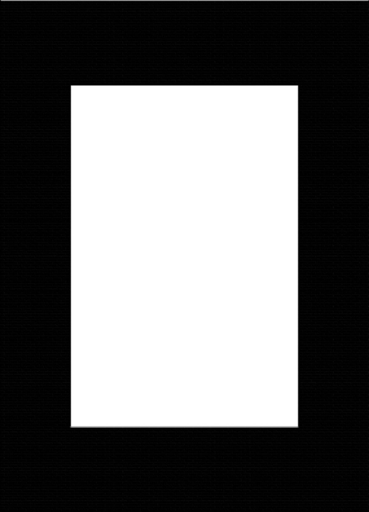 PASSEPARTOUT in Schwarz  - Schwarz, Basics, Papier (13/18/0,1cm)