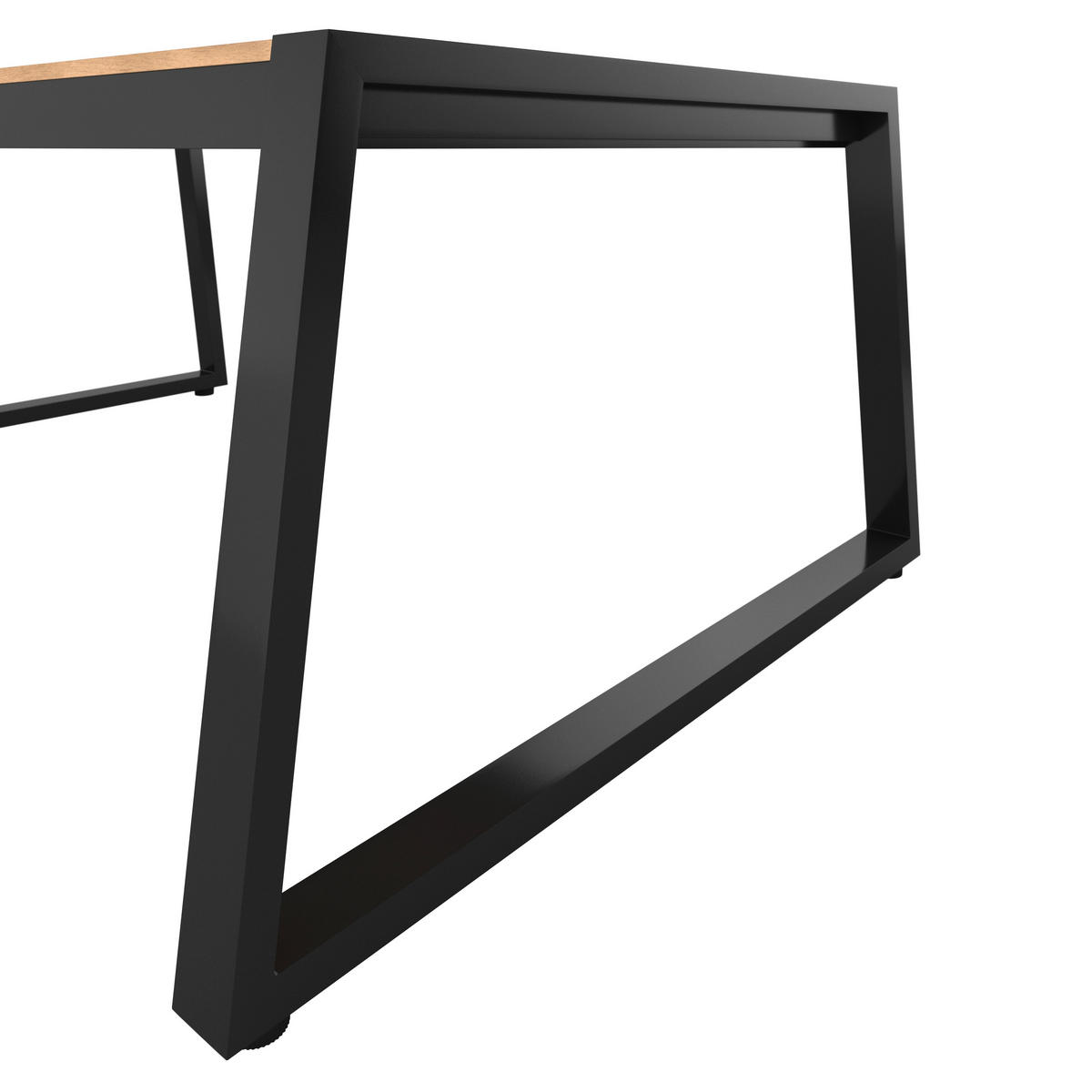 LOUNGEGARNITUR Teakholz Aluminium  - Schwarz, MODERN, Holz/Metall (203/74,5/85cm) - Ambia Garden