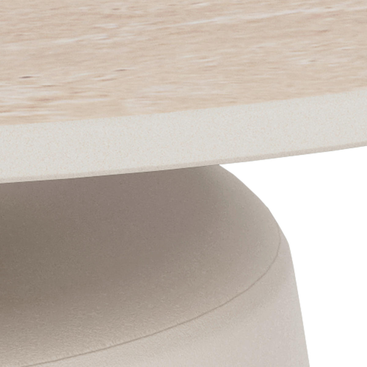 SOFFBORD i metall, keramik 70/70/39 cm  - beige/svart, Design, metall/keramik (70/70/39cm) - MID.YOU