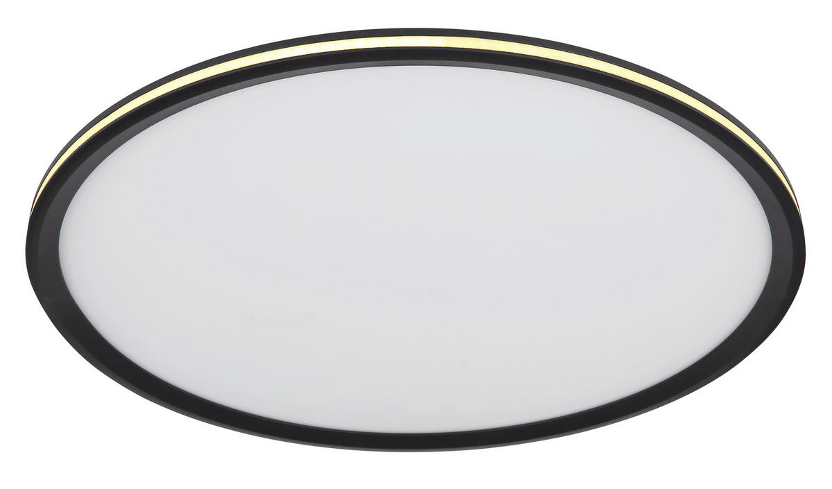 LED-TAKLAMPA 58 W  - opal/svart, Design, metall/plast (50/5cm) - Globo