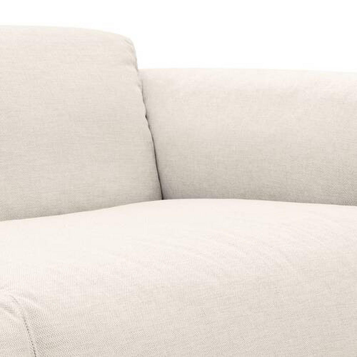 ECKSOFA in Webstoff Beige  290/171 cm  - Beige/Schwarz, Design, Kunststoff/Textil (290/171cm) - home24