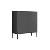 KOMMODE Mailand Typ 4 + MF  in 79/86/33 cm  - Anthrazit, MODERN, Holzwerkstoff/Metall (79/86/33cm) - MID.YOU
