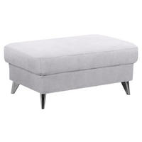 TABURET, textil, 96/46/66 cm - šedá/barvy chromu, Basics, kov/textil (96/46/66cm) - Welnova