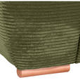 BIGSOFA  in Cord Olivgrün  - Eichefarben/Olivgrün, KONVENTIONELL, Holz/Textil (270/72/109cm) - Carryhome