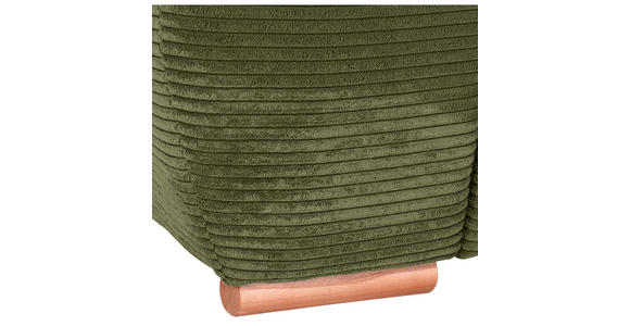 BIGSOFA  in Cord Olivgrün  - Eichefarben/Olivgrün, KONVENTIONELL, Holz/Textil (270/72/109cm) - Carryhome
