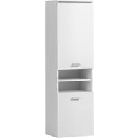 MIDISCHRANK 40,3/138,3/32 cm  - Silberfarben/Weiß, MODERN, Holzwerkstoff/Metall (40,3/138,3/32cm) - Stylife