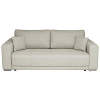 SCHLAFSOFA in Struktur Beige  - Chromfarben/Beige, Design, Kunststoff/Textil (238/77/108cm) - P & B