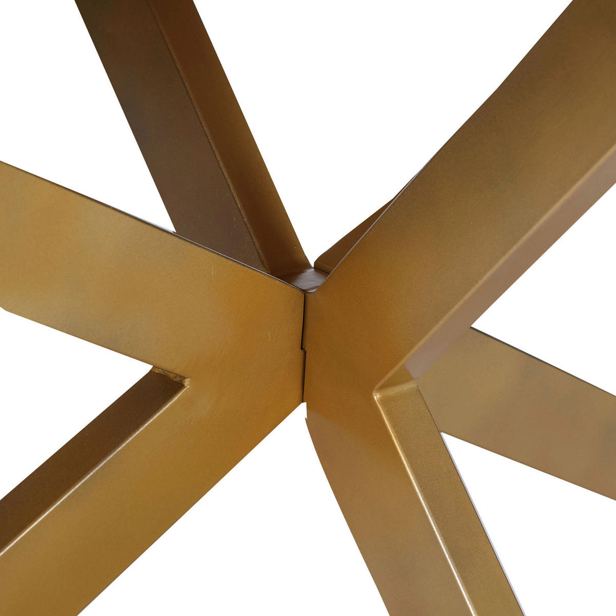 ESSTISCH Ulme massiv oval Ulmefarben, Goldfarben  - Ulmefarben/Goldfarben, LIFESTYLE, Holz/Metall (254/135/78cm) - Ambia Home
