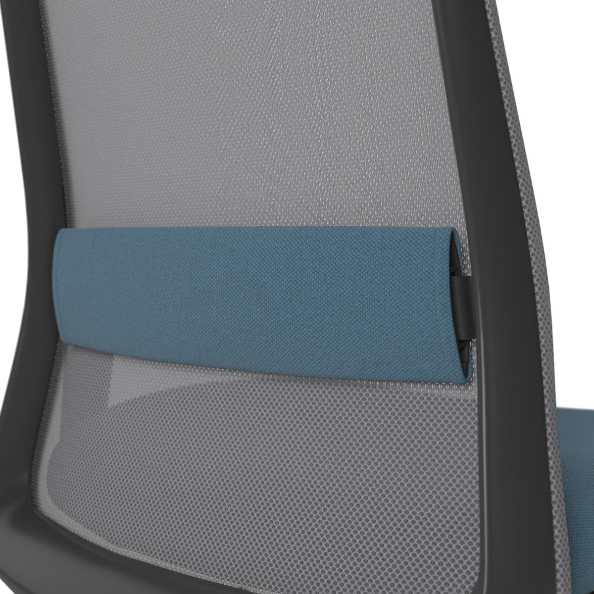 DREHSTUHL Blau, Grau, Schwarz  - Blau/Schwarz, MODERN, Kunststoff/Textil (70/103-115/70cm)