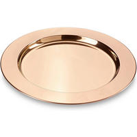 PLATZTELLER Metall 2-teilig  - Kupferfarben, Basics, Metall (33cm) - Echtwerk