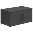 AUFSATZSCHRANK 70/35/40 cm   - Schwarz/Graphitfarben, MODERN, Holzwerkstoff/Kunststoff (70/35/40cm) - Carryhome