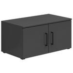 AUFSATZSCHRANK 70/35/40 cm  - Schwarz/Graphitfarben, MODERN, Holzwerkstoff/Kunststoff (70/35/40cm) - Carryhome