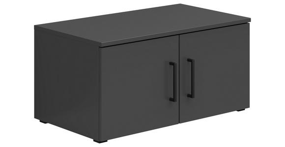 AUFSATZSCHRANK 70/35/40 cm - Schwarz/Graphitfarben, MODERN, Holzwerkstoff/Kunststoff (70/35/40cm) - Carryhome