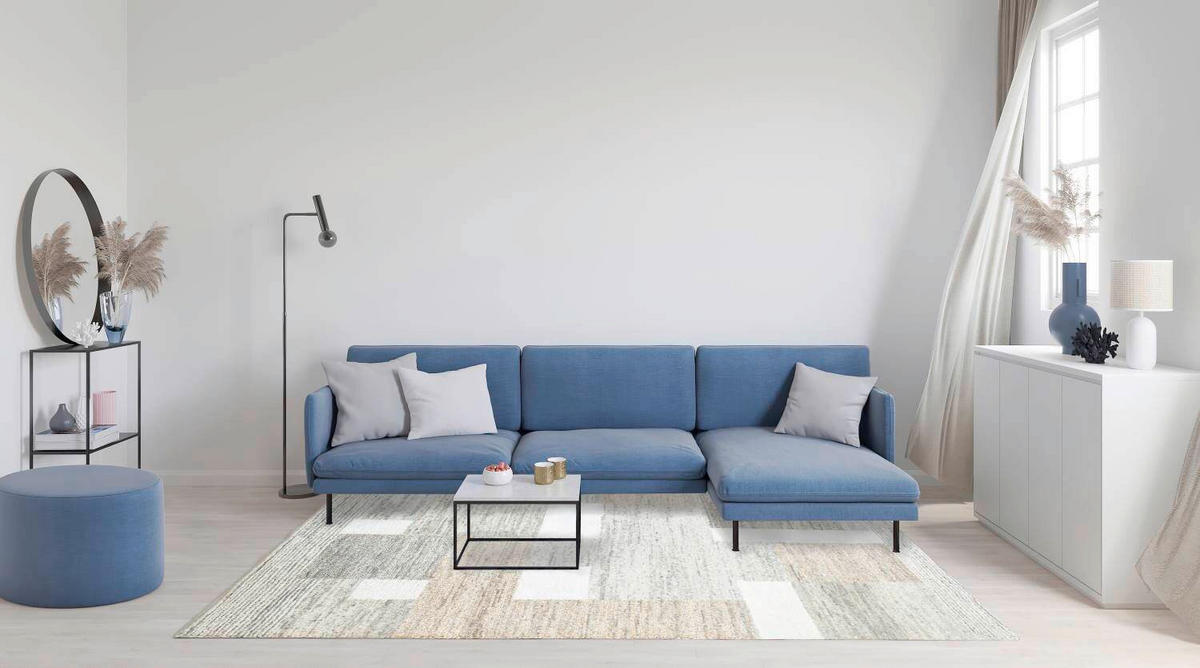 VOLNENA PREPROGA  170/240 cm   svetlo rjava  - svetlo rjava, Basics, tekstil (170/240cm)