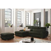 ECKSOFA in Velours Waldgrün  173/276 cm  - Waldgrün/Chromfarben, Design, Kunststoff/Textil (173/276cm) - Stylife