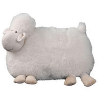 ZIERKISSEN   43/38/19 cm  - Weiss/Beige, Lifestyle, Textil (43/38/19cm)