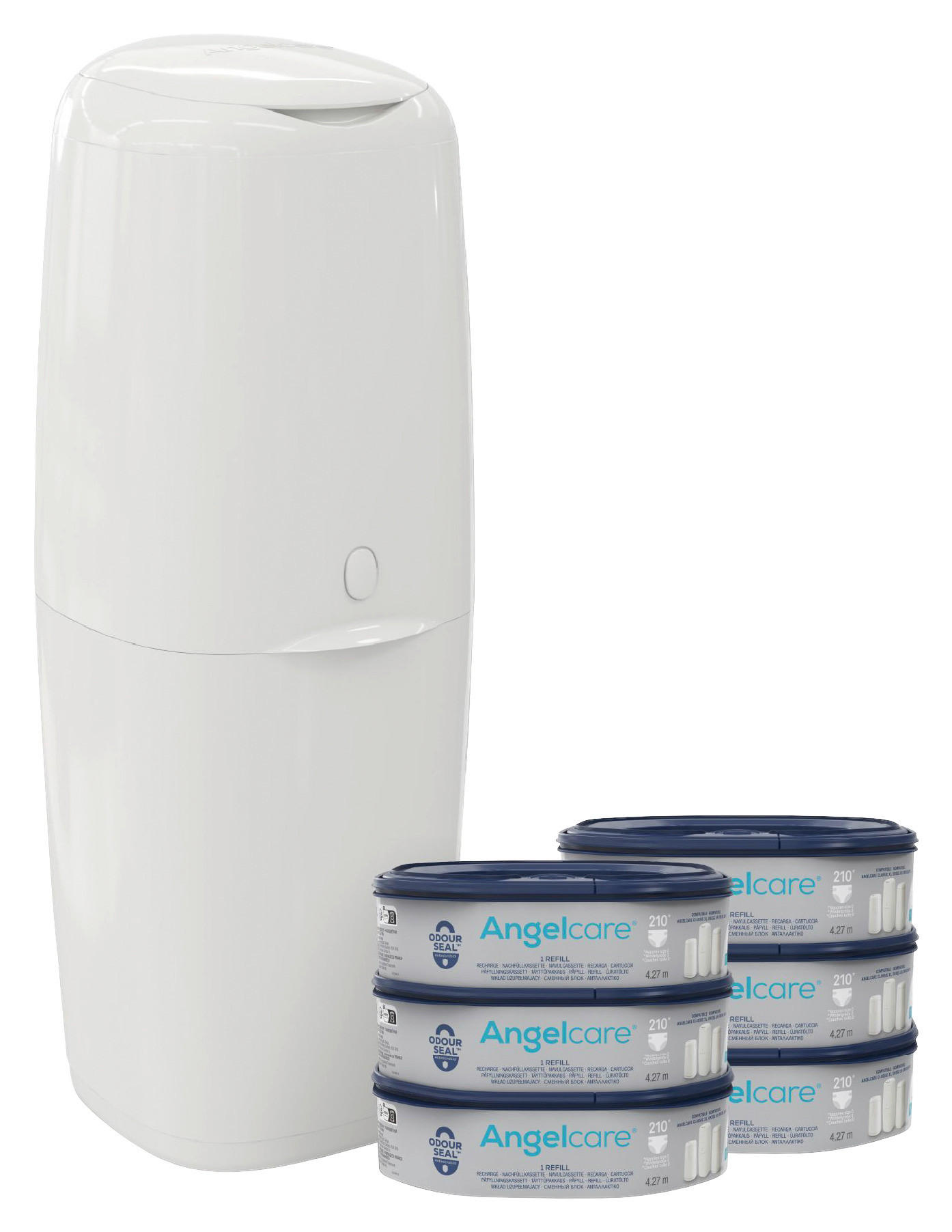 WINDELEIMER 29/45/25 cm Angelcare  - Weiß Hochglanz, Basics, Kunststoff (29/45/25cm) - Angelcare