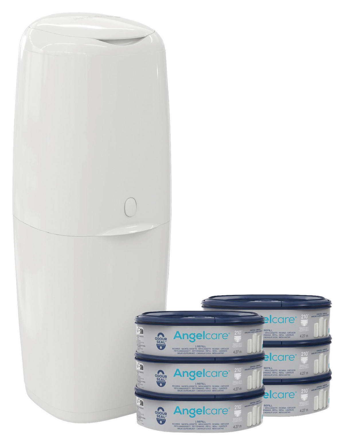 WINDELEIMER 29/45/25 cm Angelcare  - Weiß Hochglanz, Basics, Kunststoff (29/45/25cm) - Angelcare