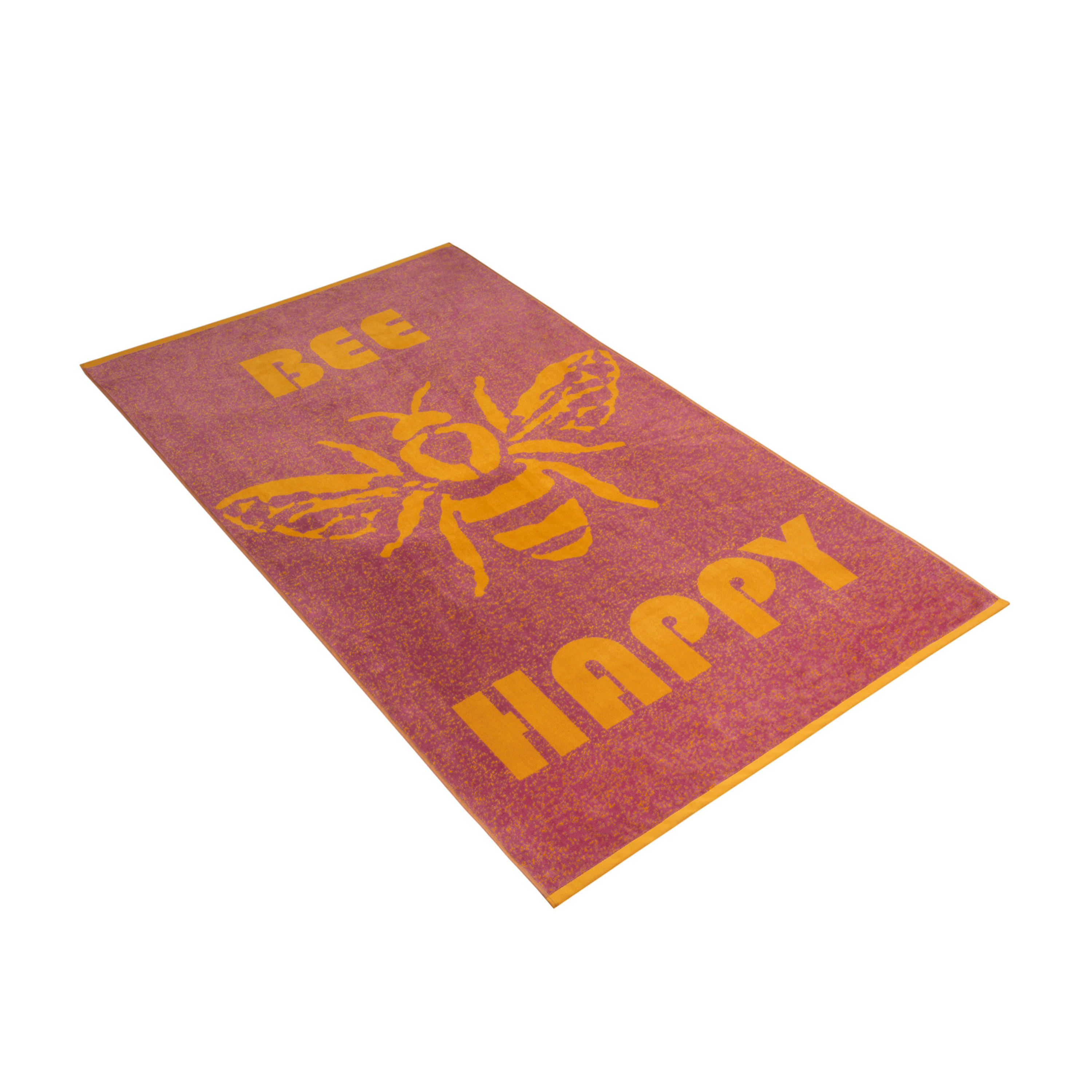 STRANDTUCH Bee Happy 100/180 cm  - Lila, KONVENTIONELL, Textil (100/180cm) - Vossen