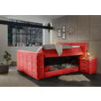 BOXSPRINGBETT 180/200 cm  in Rot  - Rot, KONVENTIONELL, Textil (180/200cm) - Carryhome