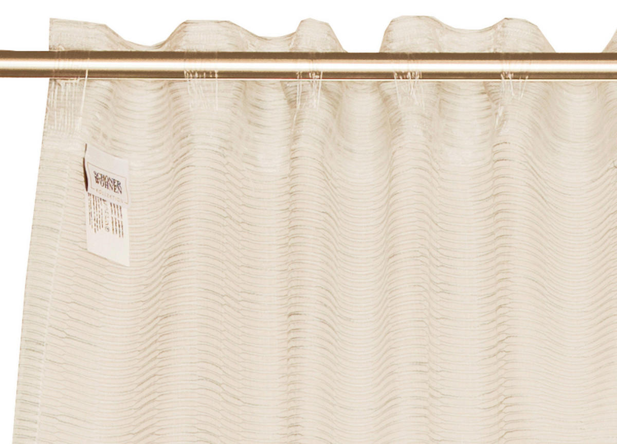 FERTIGVORHANG transparent  - Creme, Basics, Textil (130/250cm) - Schöner Wohnen