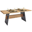 ESSTISCH in Holz 190/95/76 cm - Eichefarben/Anthrazit, Natur, Holz (190/95/76cm) - Valnatura