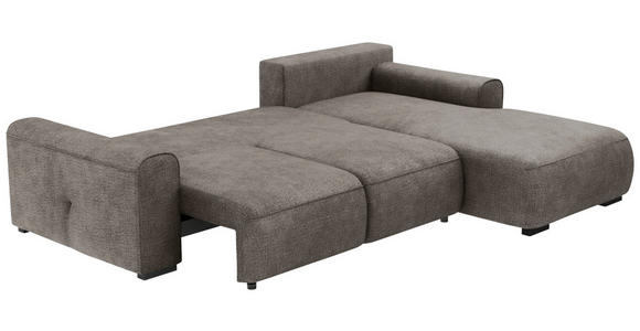 ECKSOFA Greige Chenille  - Greige/Grau, KONVENTIONELL, Kunststoff/Textil (293/205cm) - Carryhome