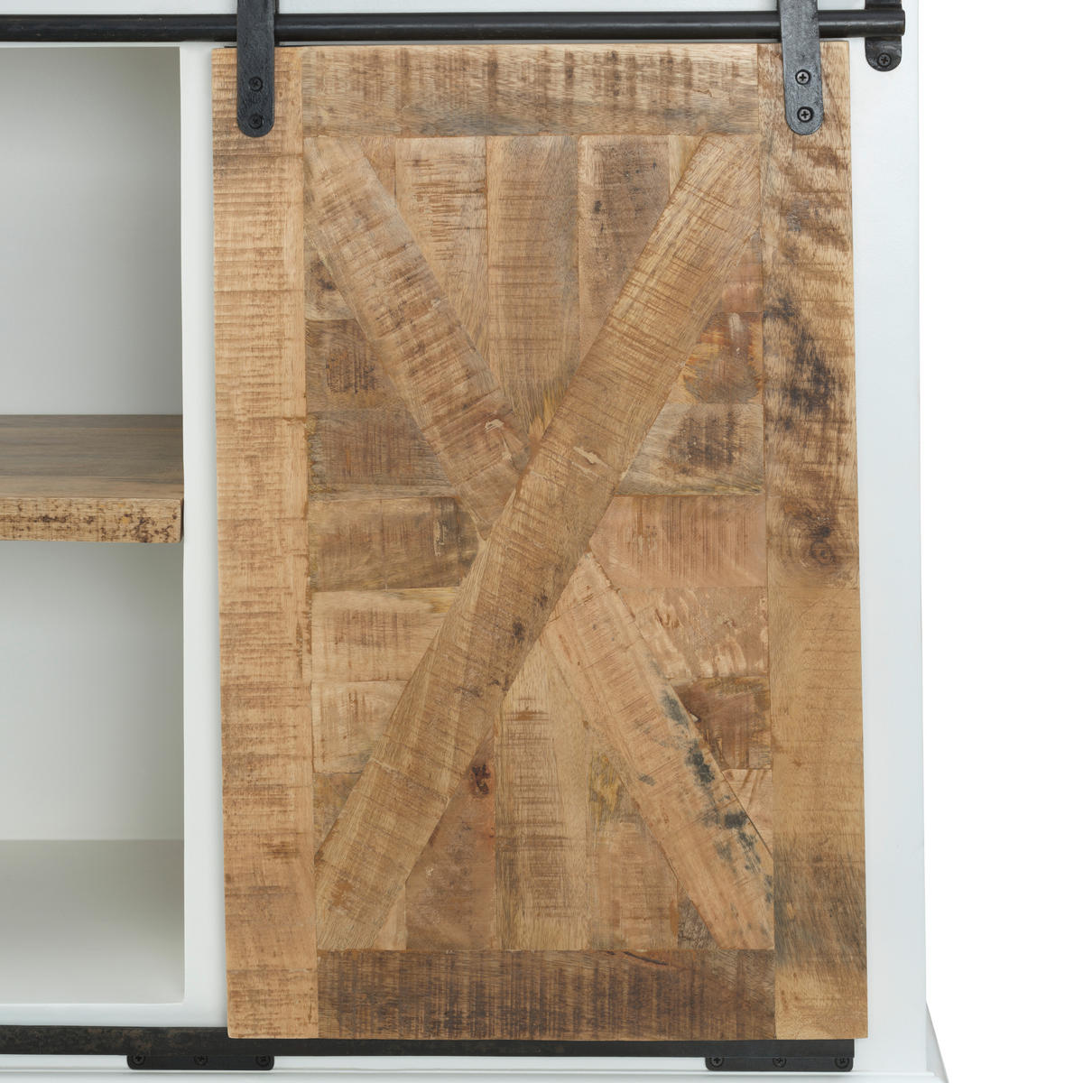 KOMODA   100/85/45 cm   prirodne boje, crna, bijela  - bijela/prirodne boje, Lifestyle, drvni materijal/drvo (100/85/45cm) - MID.YOU