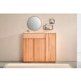 SCHUHSCHRANK 135,2/121/38,2 cm  - Kernbuche, KONVENTIONELL, Holz (135,2/121/38,2cm) - Linea Natura
