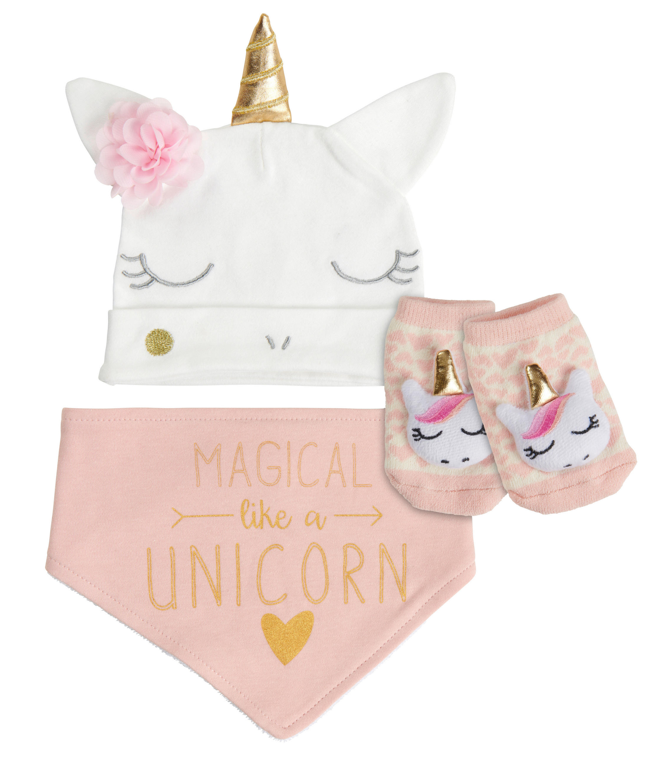 BABYBEKLEIDUNGSSET 3-teilig  - Pink, Basics, Textil (0-6 Mnull) - Patinio